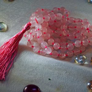 Rose Quartz Jaap Mala (Rosary)